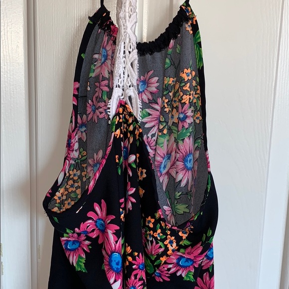 Neon Floral halter top - Picture 5 of 6